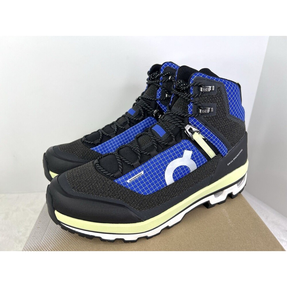 On CloudAlpine Waterproof Womens Size 11 Hiking Boots Shoes Sneaker Black Cobalt - Picture 4 of 10